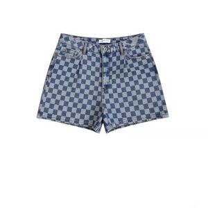 New with tagged Tilly’s checkered denim shorts size 31